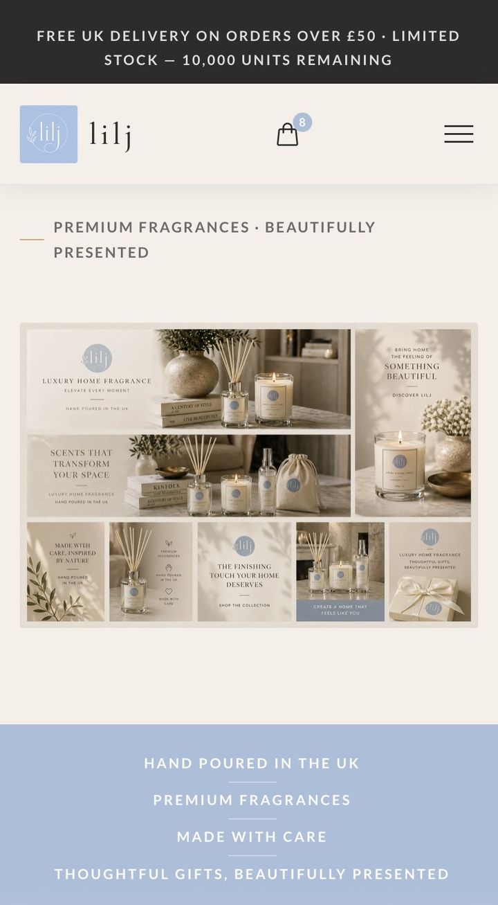 lilj website, brand gallery